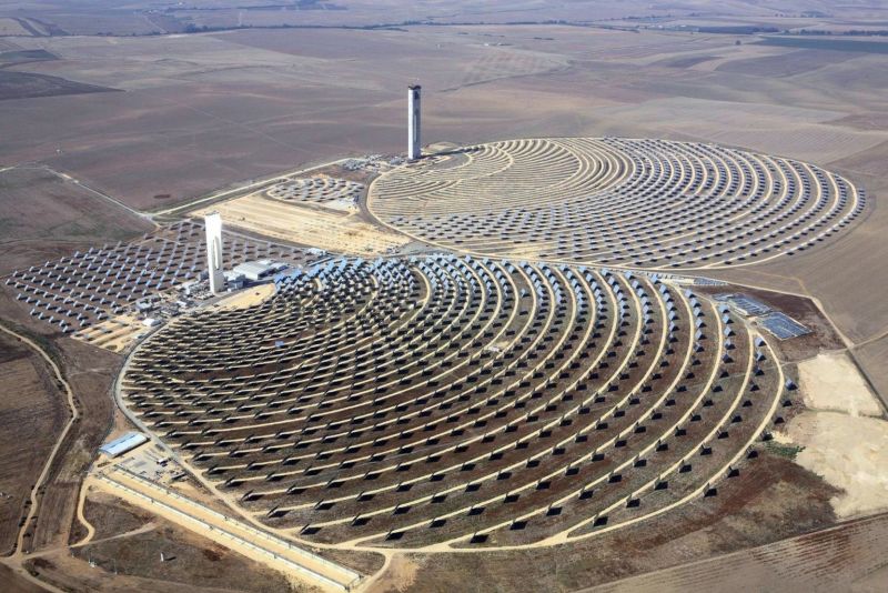 A 110 megawatt (MW) solar plant in Israel’s Negev desert.