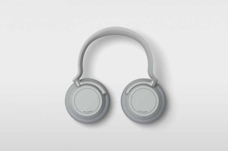 Promotional image of wireless headphones on white background.