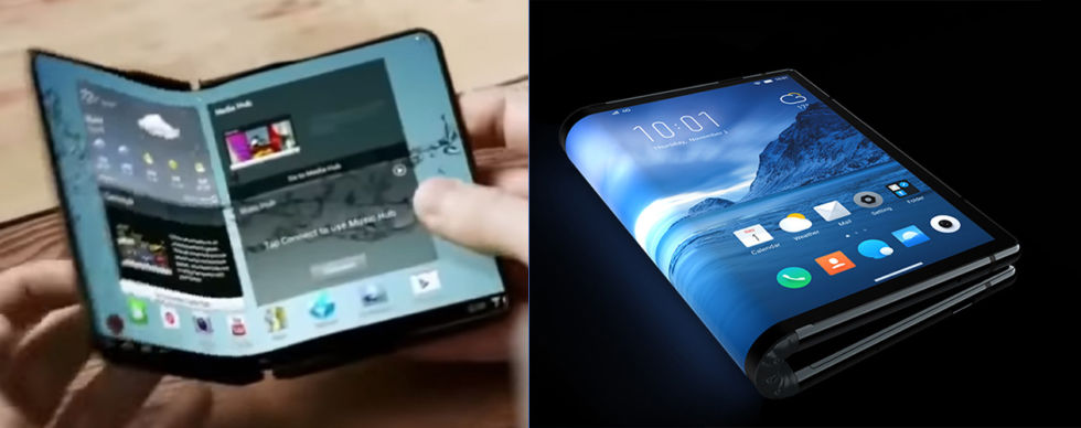 To the left: the concept of Samsung's display 2014. Right: Royole's external display device. Which model is better?