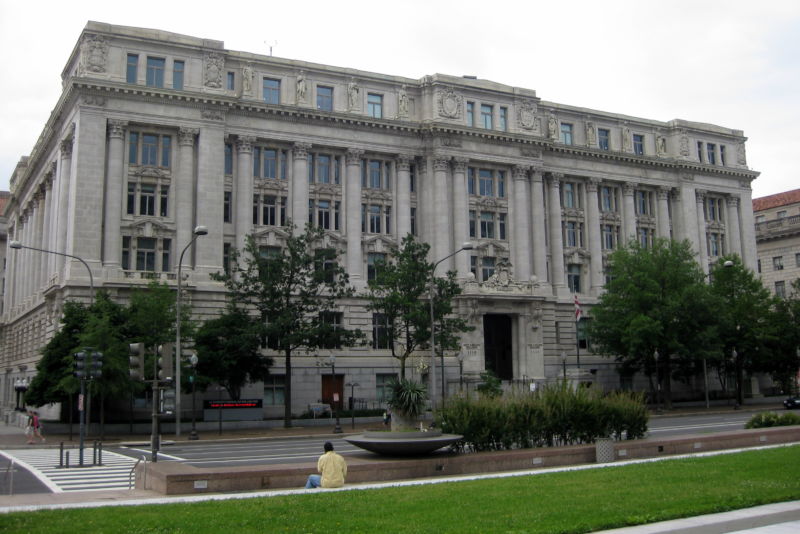 The DC Council meets at the John A. Wilson building.