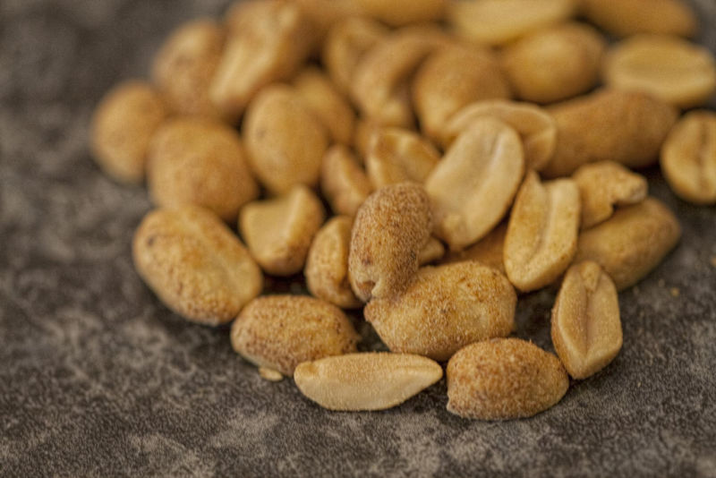 Each peanut kernel half contains approximately 150 mg of peanut protein.