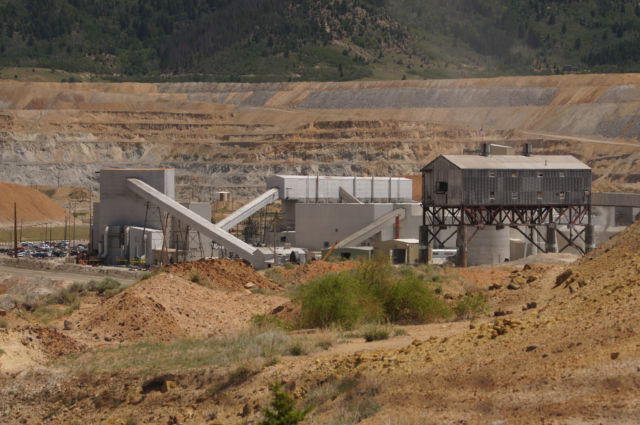 Berkeley Pit open-pit copper mine in Butte, Montana