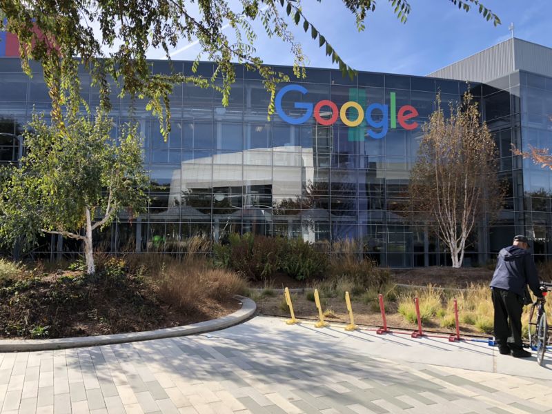 Exterior Of Google Office Building.