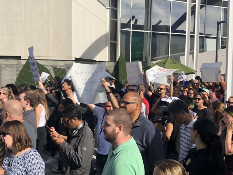 Exterior of Google office building.