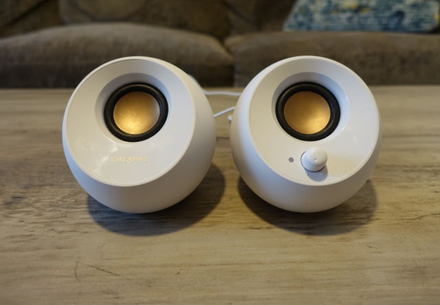 Creative's Pebble desktop speakers offer good sound for not a lot of money.