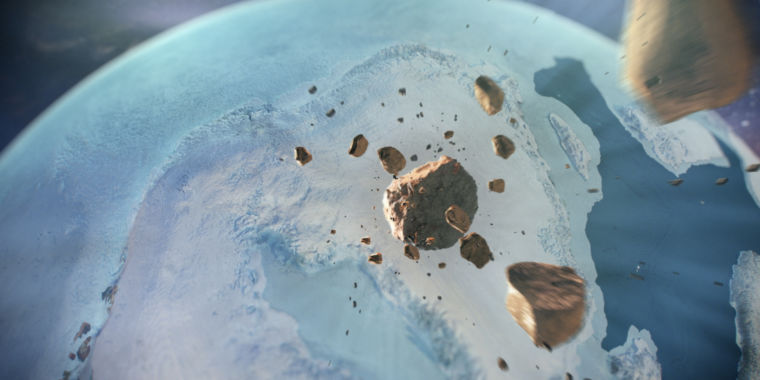 photo of Huge, previously unknown impact crater found beneath Greenland’s ice image
