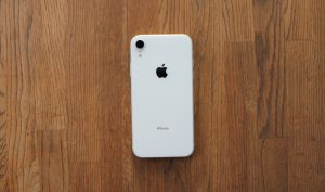 The back of the iPhone XR.