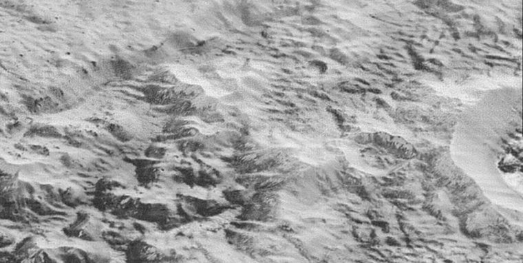 Image of Pluto's surface.
