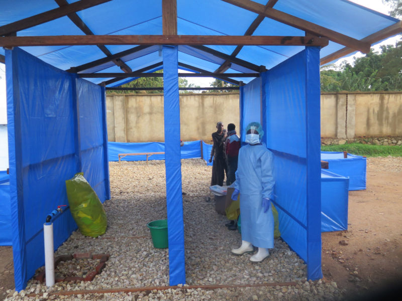 Ebola treatment center at the Hospital in Beni, North Kivu Province.