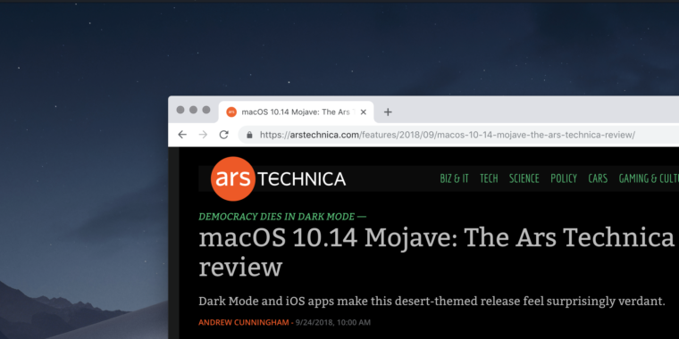 photo of macOS Mojave’s dark mode is coming to Google Chrome image
