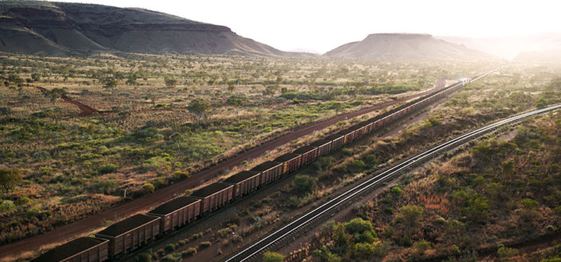 Autonomous train in Western Australia