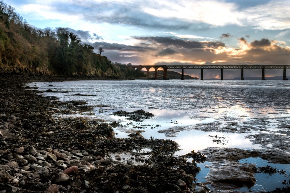 OK, it's not all that sunny, but it's a nice picture of a cove.