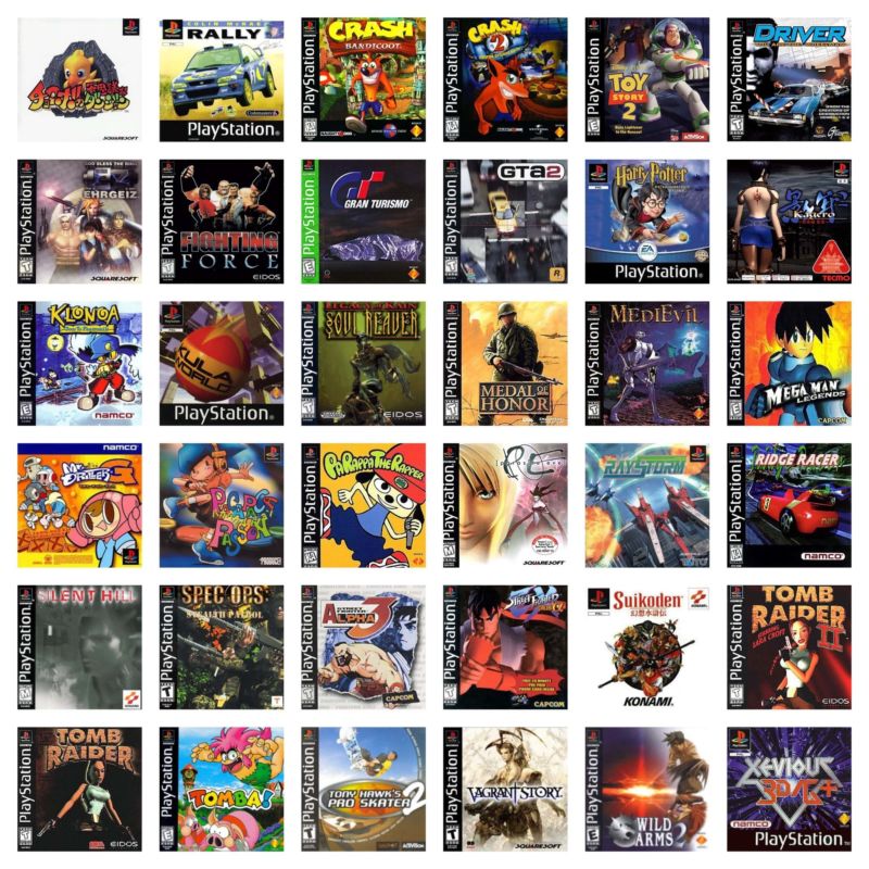 list game ps 1