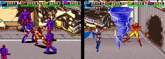 Konami's <em>X-Men</em>: arguably the best comic-based arcade game.