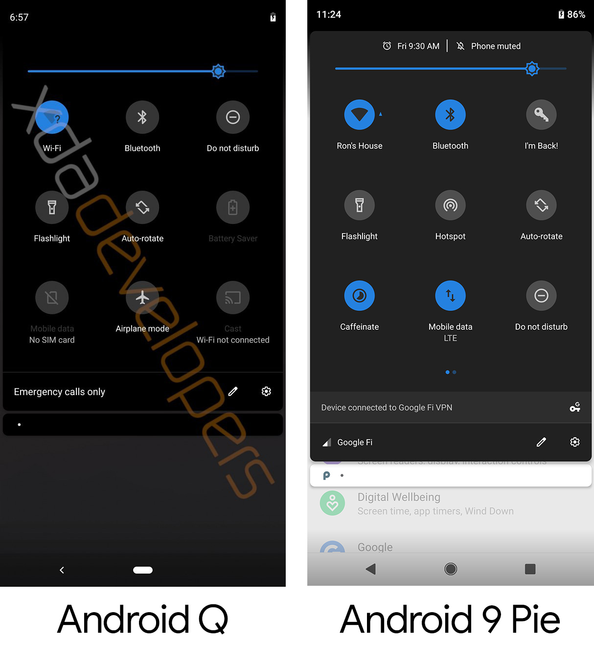 Leaked Android Q build shows off dark mode, improved privacy controls ...