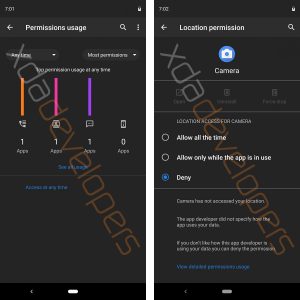 Screenshots from two different smartphones, side-by-side for comparison.