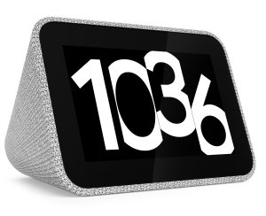 Pictures of the Lenovo Smart Clock.