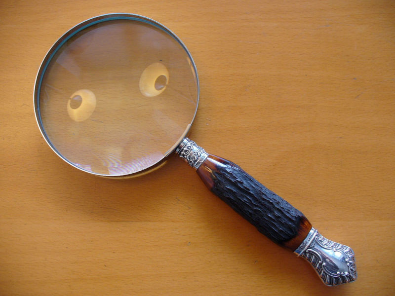 Image of a magnifying glass.