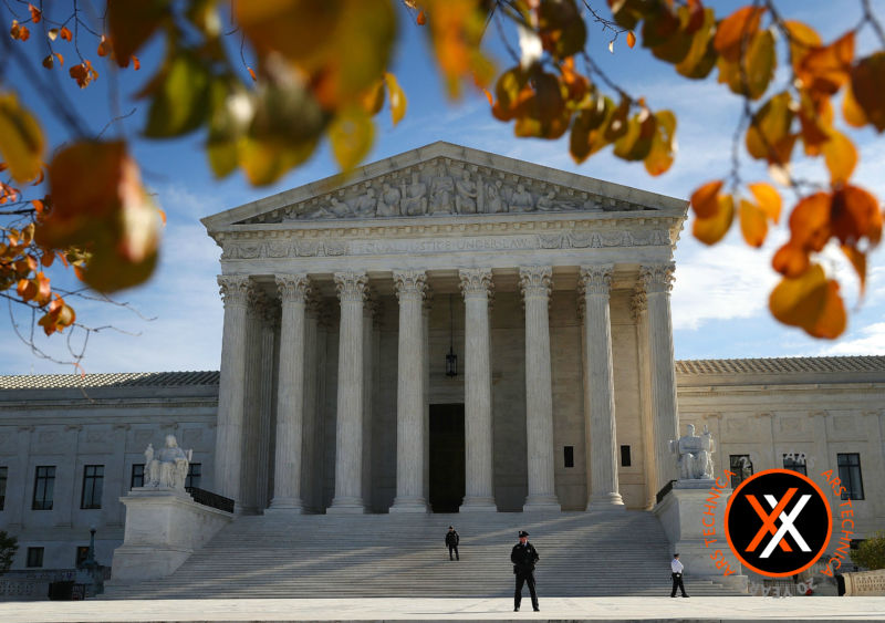 The US Supreme Court is shown on the day of the investiture ceremony for new Supreme Court Associate Justice Brett Kavanaugh on November 8, 2018 in Washington, DC.
