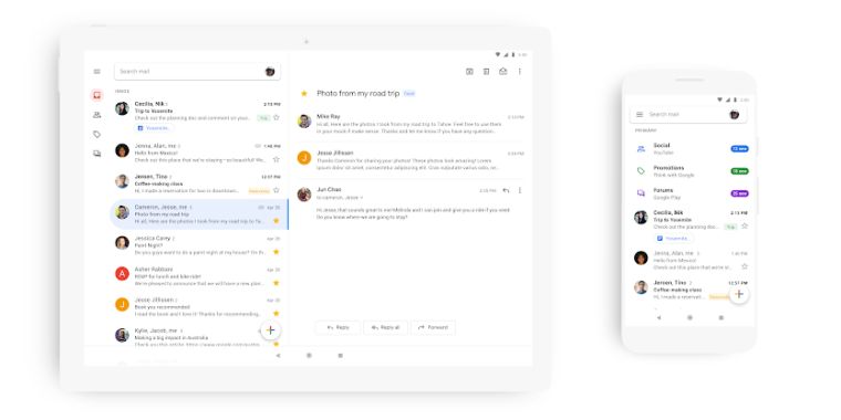 Google revamps Gmail for Android and iOS
