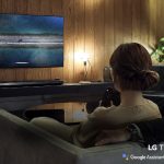 Couple watching LG TV