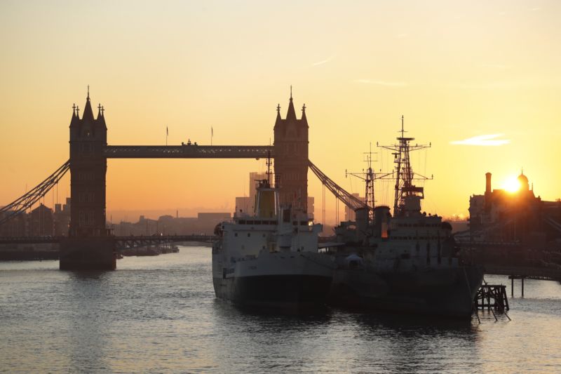 The RMS <em>St Helena</em> is docked on the Thames next to HMS <em>Belfast</em>, for the global launch of Extreme E. The vessel is to be transformed into a “floating paddock” for the new motorsport series, which will see electric SUVs racing in some of the world’s most extreme locations. (Yes, I know I'm using a ship to illustrate a new SUV racing series but there aren't any pictures of the cars yet.)