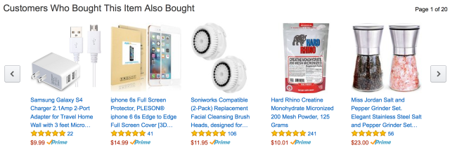 A few of Amazon's suggestions for me.