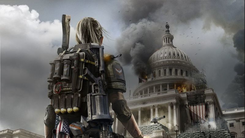 The soldier here is Ubisoft. The Capitol building is Steam. Epic is... the turret?