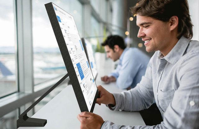 Adjusting a Samsung Space Monitor