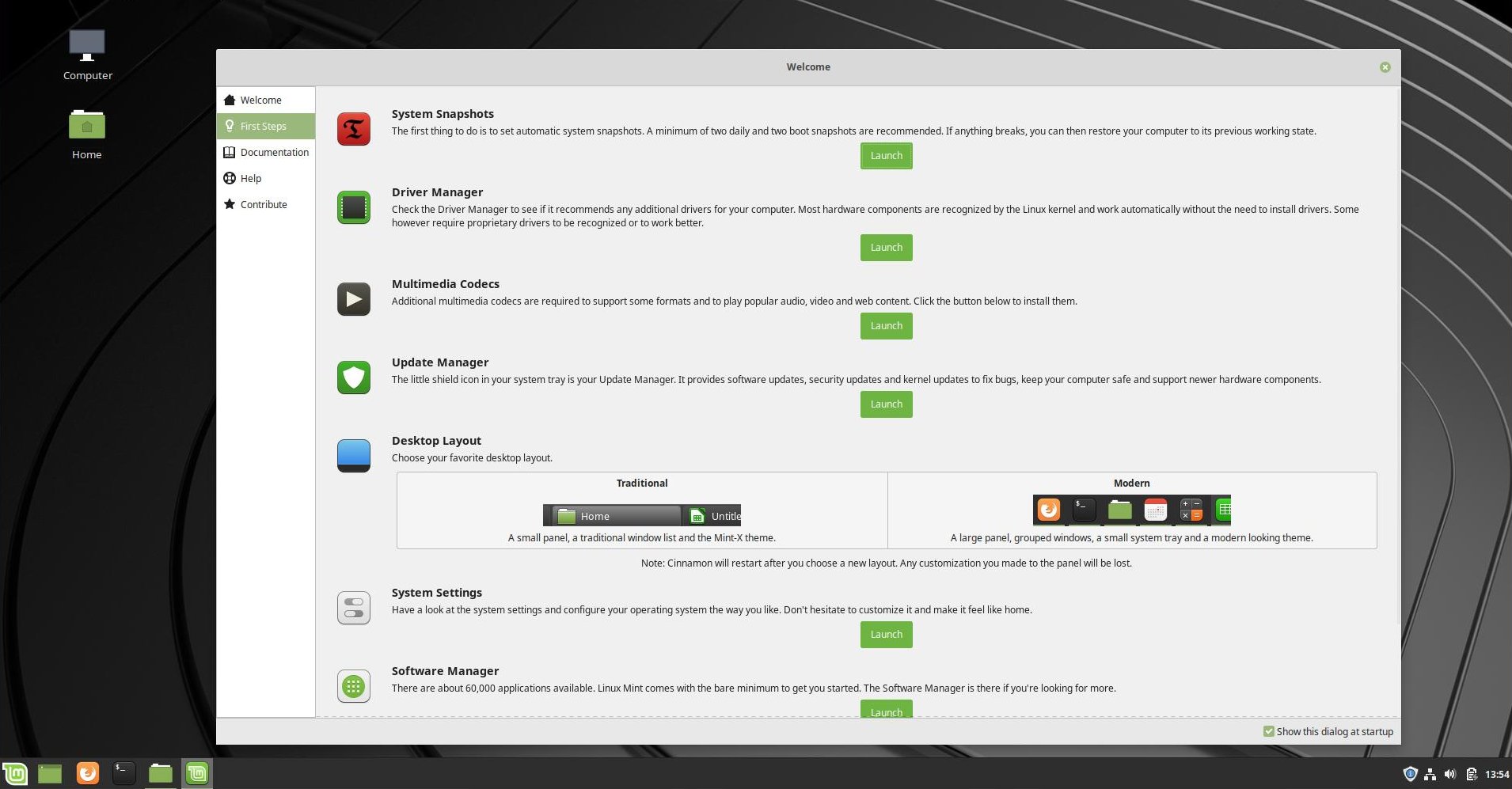 linux mint 19.1 desklets