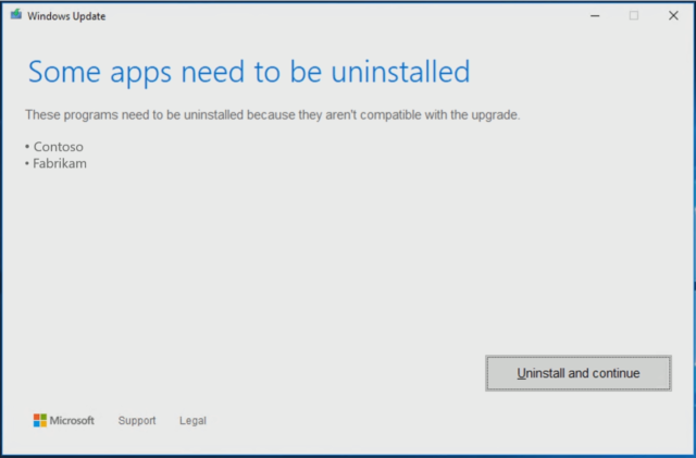 Even if the apps can be safely installed or updated later on, the setup process doesn't tell you this, and most people will uninstall the apps and then never remember to put them back.