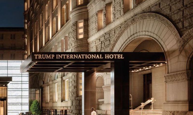 Entrance to the Trump International Hotel in Washington, D.C.