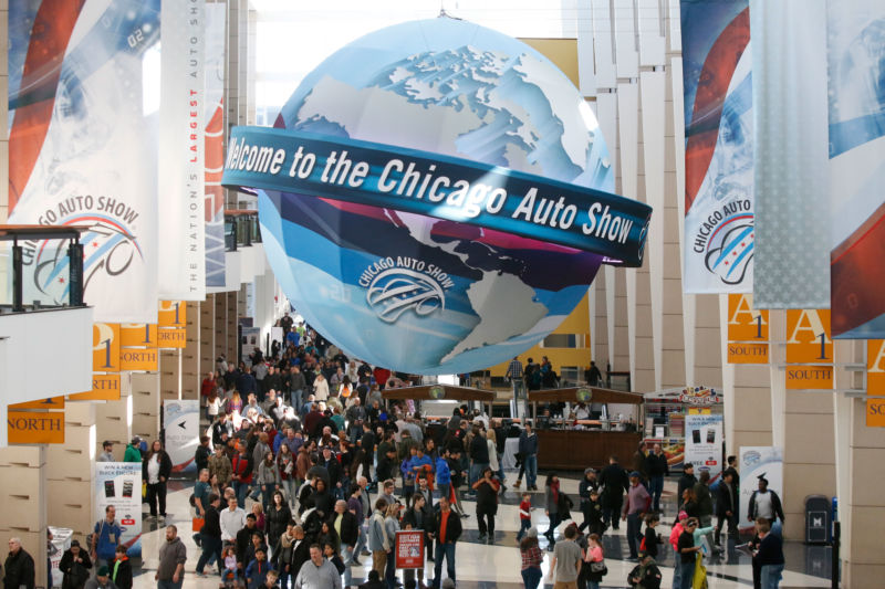 Scenes from America’s largest auto show