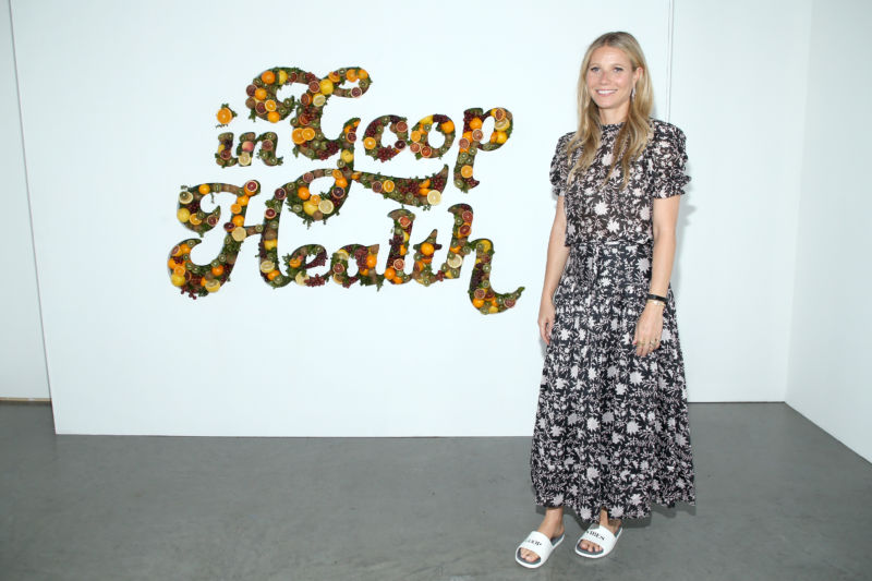 Gwyneth Paltrow attends the "In Goop Health" Summit on June 9, 2018 in Culver City, California.  