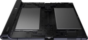 Pictures of the folding Huawei Mate X.