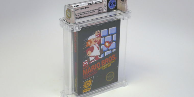 copy of Super Mario Bros. worth 