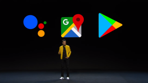 High-tech automobile dashboard.