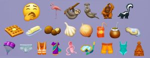 Pictures of the new emojis for 2019.