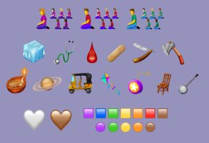 Pictures of the new emojis for 2019.