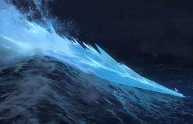 elsa in the dark sea