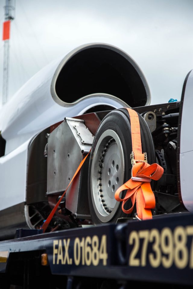 Bloodhound LSR arrives at its new home