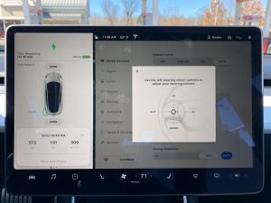 Tesla Model 3 screen