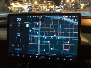 Tesla Model 3 screen