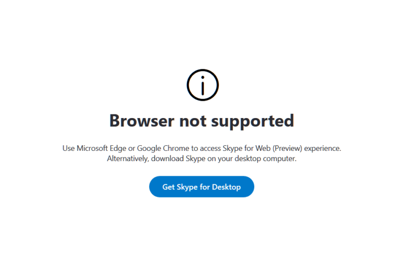 Browser Not Supported 800x547 