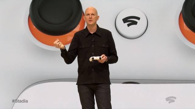 Google's Phil Harrison talks about the new Google Stadia controller. 
