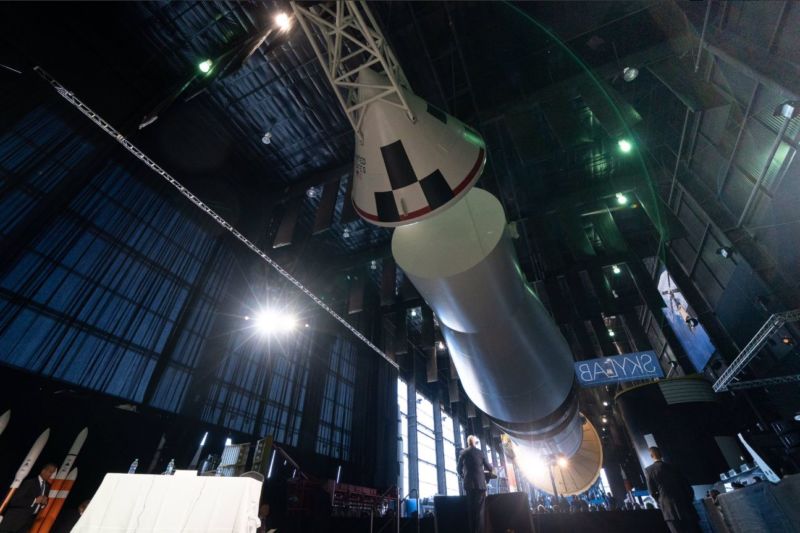 Vice President Mike Pence speaks at the US Space & Rocket Center in Huntsville, Ala.