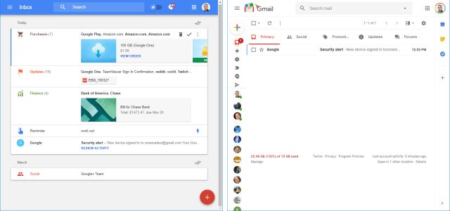 Pictures of Google Inbox, may it rest in peace.