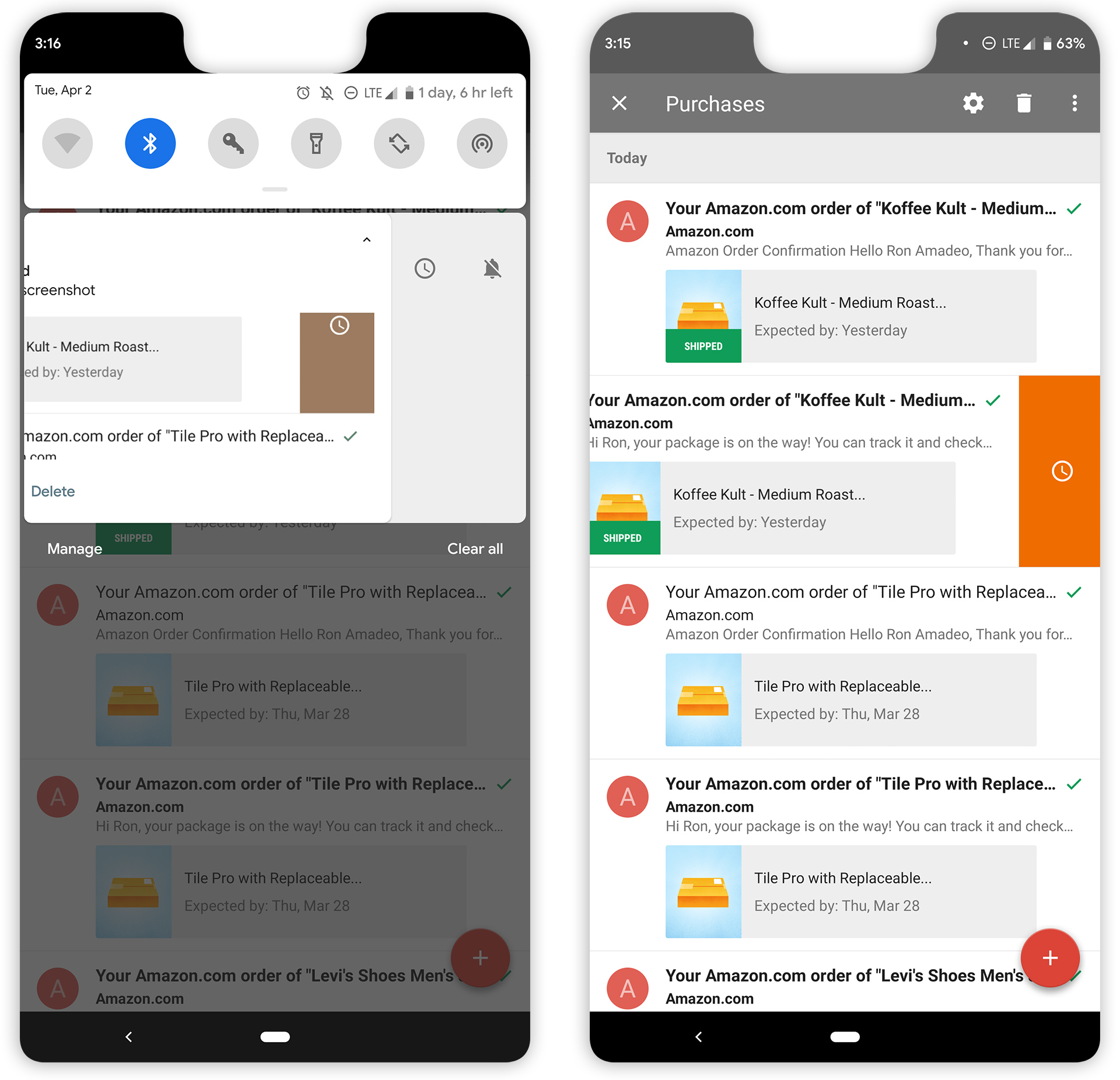 Pictures of Google Inbox, may it rest in peace.