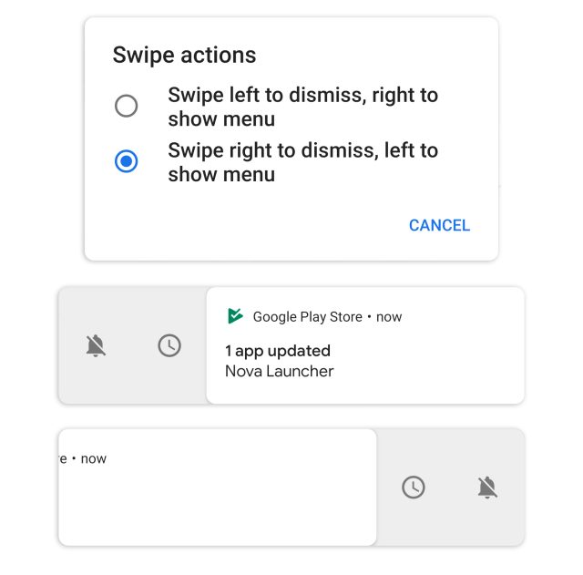Pictures of Android Q Beta 2.