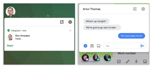 Pictures of Android Q Beta 2.